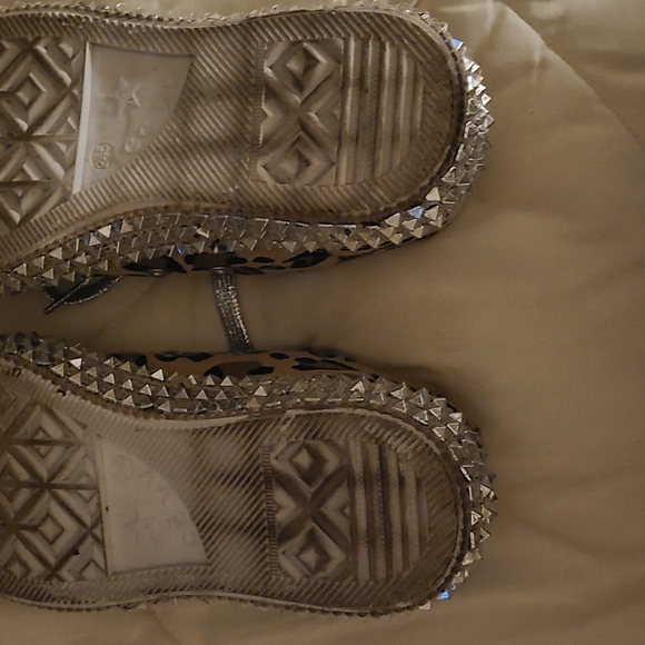 Nanccy leopard canvas embellished sneakers - Picture 4 of 5